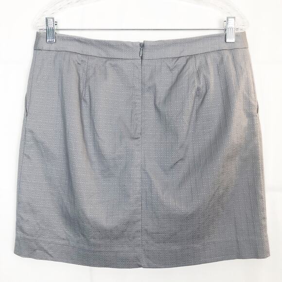 Banana Republic Mid Rise Gray Mini Skirt 10 - Picture 8 of 10